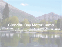 Tablet Screenshot of glendhubaymotorcamp.co.nz